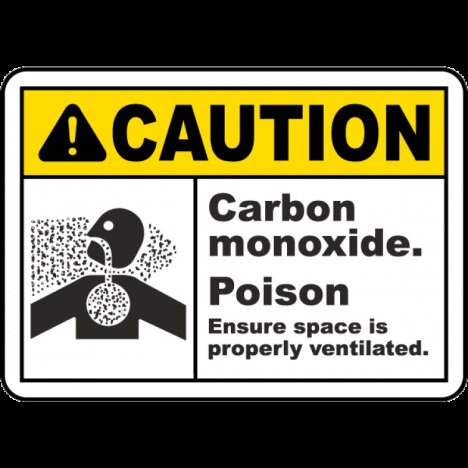 Carbon Monoxide Poison Sign