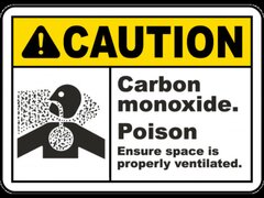 Carbon Monoxide Poison Sign