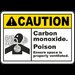 Carbon Monoxide Poison Sign